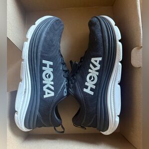 Hoka Gaviota 5 Women Black and White Athletic Shoes Size 8
